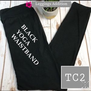 TC2 Extra Plus Butter Soft Solid Black Leggings